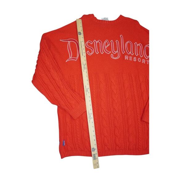 Disneyland Red Cable Knit Sweater Spirit Jersey Size 2X - Picture 10 of 11